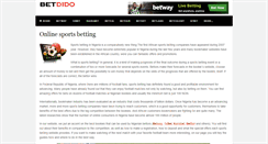 Desktop Screenshot of betdido.com
